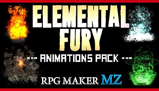 RPG Maker MZ - Elemental Fury Animations Pack