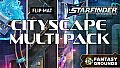 Fantasy Grounds - Starfinder 2 RPG - Flip-Mat: Cityscape Multi-Pack