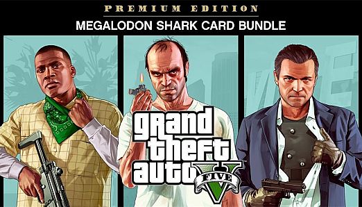 Grand Theft Auto V: Premium Online Edition & Megalodon Shark Card Bundle