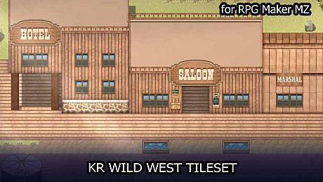 RPG Maker MZ - KR Wild West Tileset DLC