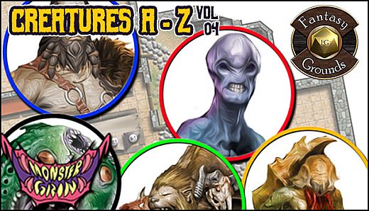 Fantasy Grounds - Creatures A-Z, Volume 4 (Token Pack)