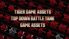 TIGER GAME ASSETS TOP DOWN BATTLE TANK GAME ASSETS