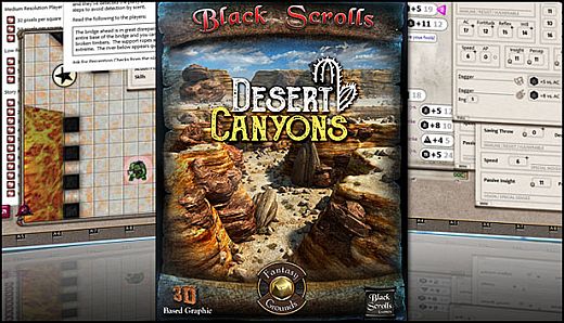 Fantasy Grounds - Black Scroll Games - Desert Canyons (Map Pack)