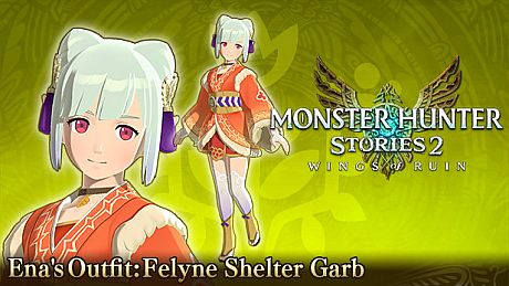 Monster Hunter Stories 2: Wings of Ruin - Ena's Outfit: Felyne Shelter Garb DLC