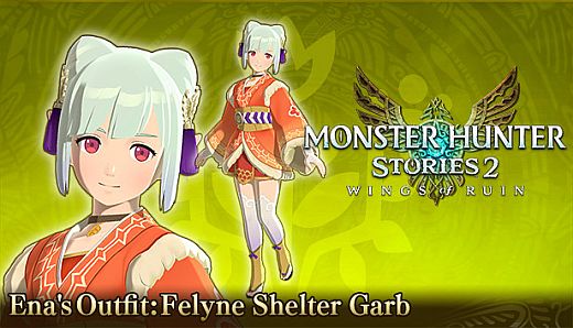 Monster Hunter Stories 2: Wings of Ruin - Ena's Outfit: Felyne Shelter Garb