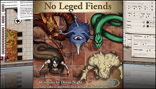 Fantasy Grounds - No Legged Fiends (Token Pack)