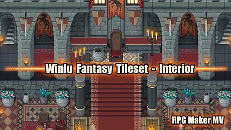 RPG Maker MV - Winlu Fantasy Tileset -  Interior DLC