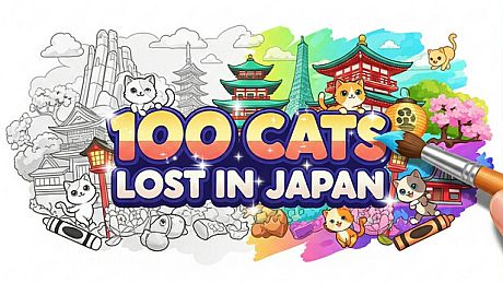 100 Cats Lost In Japan Find & Color Game
