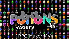 RPG Maker MV - Potions Asset Pack 4K