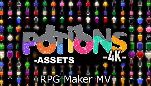 RPG Maker MV - Potions Asset Pack 4K