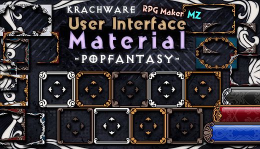 RPG Maker MZ - Krachware User Interface Material POPFANTASY