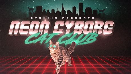 Neon Cyborg Cat Club Game