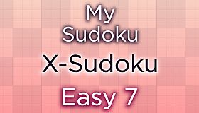 My Sudoku - X-Sudoku Easy 7