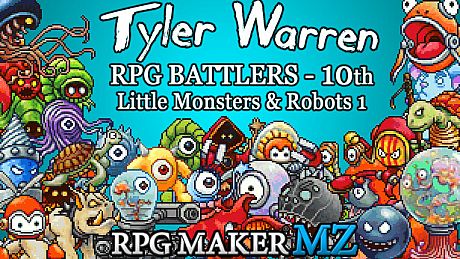 RPG Maker MZ - Tyler Warren RPG Battlers - 10th - Little Monsters and Robots 1 DLC