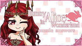 Bunny Alice in Wonderland-puzzle answers