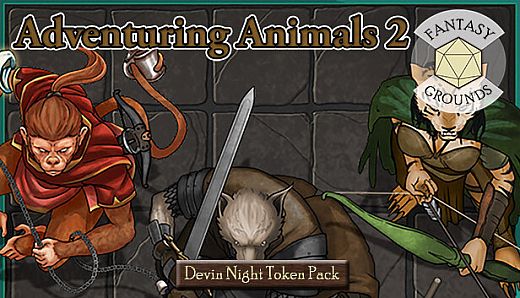 Fantasy Grounds - Devin Night Token Pack 158: Adventuring Animals