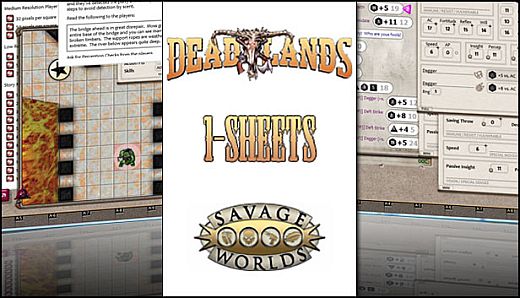 Fantasy Grounds - Deadlands Reloaded: OneSheet Adventure PAK (Savage Worlds)