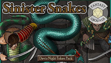 Fantasy Grounds - Devin Night Token Pack 159: Sinister Snakes DLC