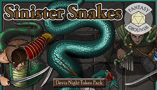 Fantasy Grounds - Devin Night Token Pack 159: Sinister Snakes