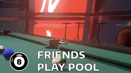 Friends Play Pool Game
