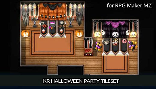 RPG Maker MZ - KR Halloween Party Tileset
