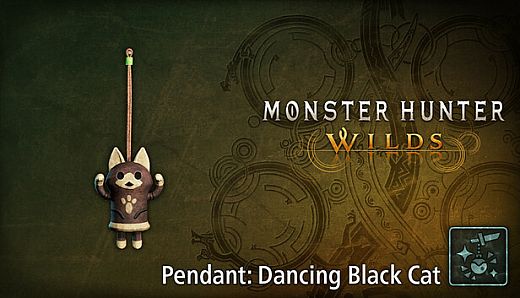 Monster Hunter Wilds - Pendant: Dancing Black Cat