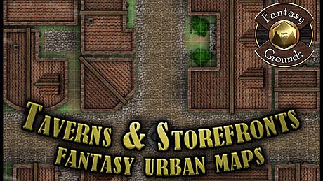 Fantasy Grounds - Paths to Adventure: Taverns and Storefronts (Map Pack) DLC