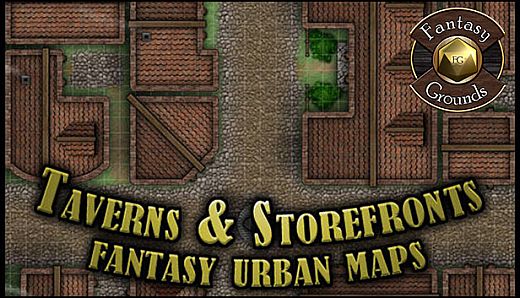 Fantasy Grounds - Paths to Adventure: Taverns and Storefronts (Map Pack)