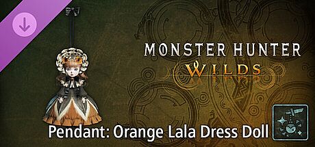 Monster Hunter Wilds - Pendant: Orange Lala Dress Doll DLC
