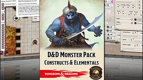 Fantasy Grounds - D&D Monster Pack - Constructs & Elementals DLC