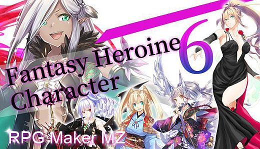 RPG Maker MZ - Fantasy Heroine Character Pack 6