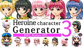 RPG Maker MZ - Heroine Character Generator 3 for MZ