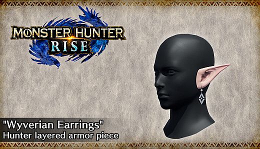 MONSTER HUNTER RISE - "Wyverian Earrings" Hunter layered armor piece