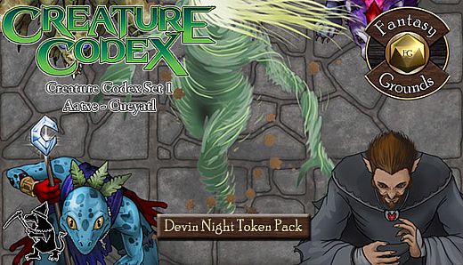 Fantasy Grounds - Devin Night Token Pack: Creature Codex 1: Aatxe - Cueyatl (Token Pack)