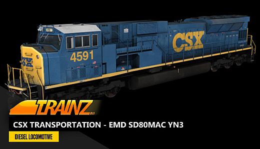 Trainz 2022 DLC - CSX Transportation - EMD SD80MAC YN3