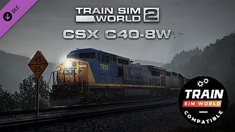 Train Sim World: CSX C40-8W Loco Add-On - TSW2 & TSW3 compatible DLC