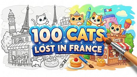 100 Cats Lost In World 2 Find & Color Game