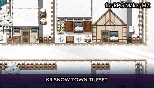 RPG Maker MZ - KR Snow Town Tileset