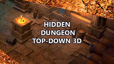 Hidden Dungeon Top-Down 3D