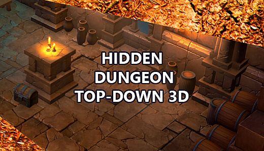 Hidden Dungeon Top-Down 3D