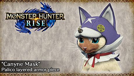 MONSTER HUNTER RISE - "Canyne Mask" Palico layered armor piece DLC
