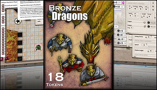 Fantasy Grounds - Bronze Dragons (Token Pack)