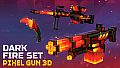 Pixel Gun 3D - Dark Fire Set