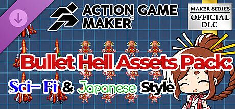 ACTION GAME MAKER - Bullet Hell Assets Pack: Sci-Fi & Japanese Style