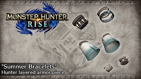 Monster Hunter Rise - "Summer Bracelets" Hunter layered armor piece DLC