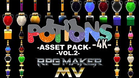 RPG Maker MV - Potions Asset Pack 4K Vol 2 DLC