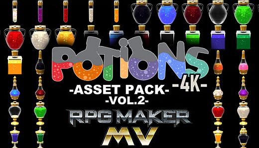 RPG Maker MV - Potions Asset Pack 4K Vol 2