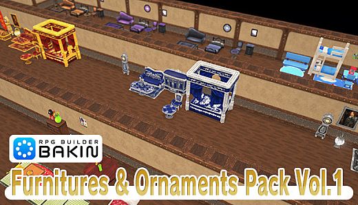 RPG Developer Bakin Furnitures & Ornaments Pack Vol.1