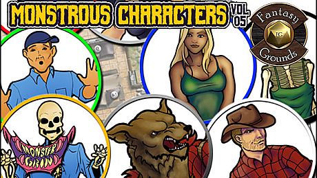 Fantasy Grounds - Monstrous Characters, Volume 5 (Token Pack) DLC