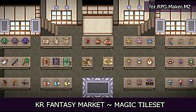 RPG Maker MZ - KR Fantasy Market - Magic Tileset